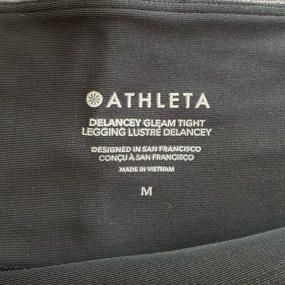 NWOT Med Athleta Delaney Gleam Tights - Picture 2 of 4